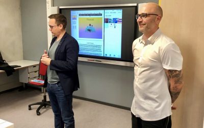 Besøk av ordføreren på Fosslia skole